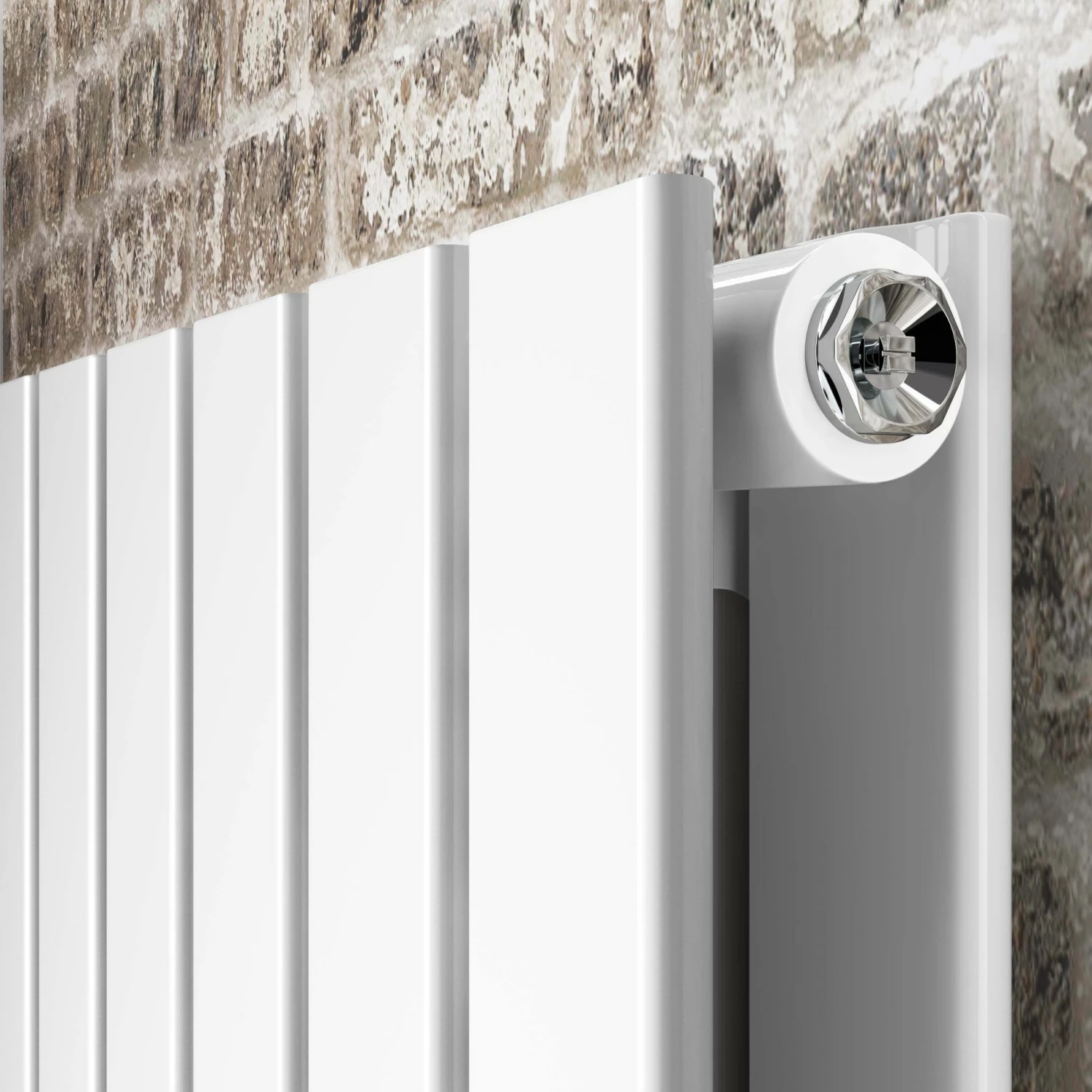 Faro White Double Flat Panel Vertical Radiator 1800x420mm - Image 5