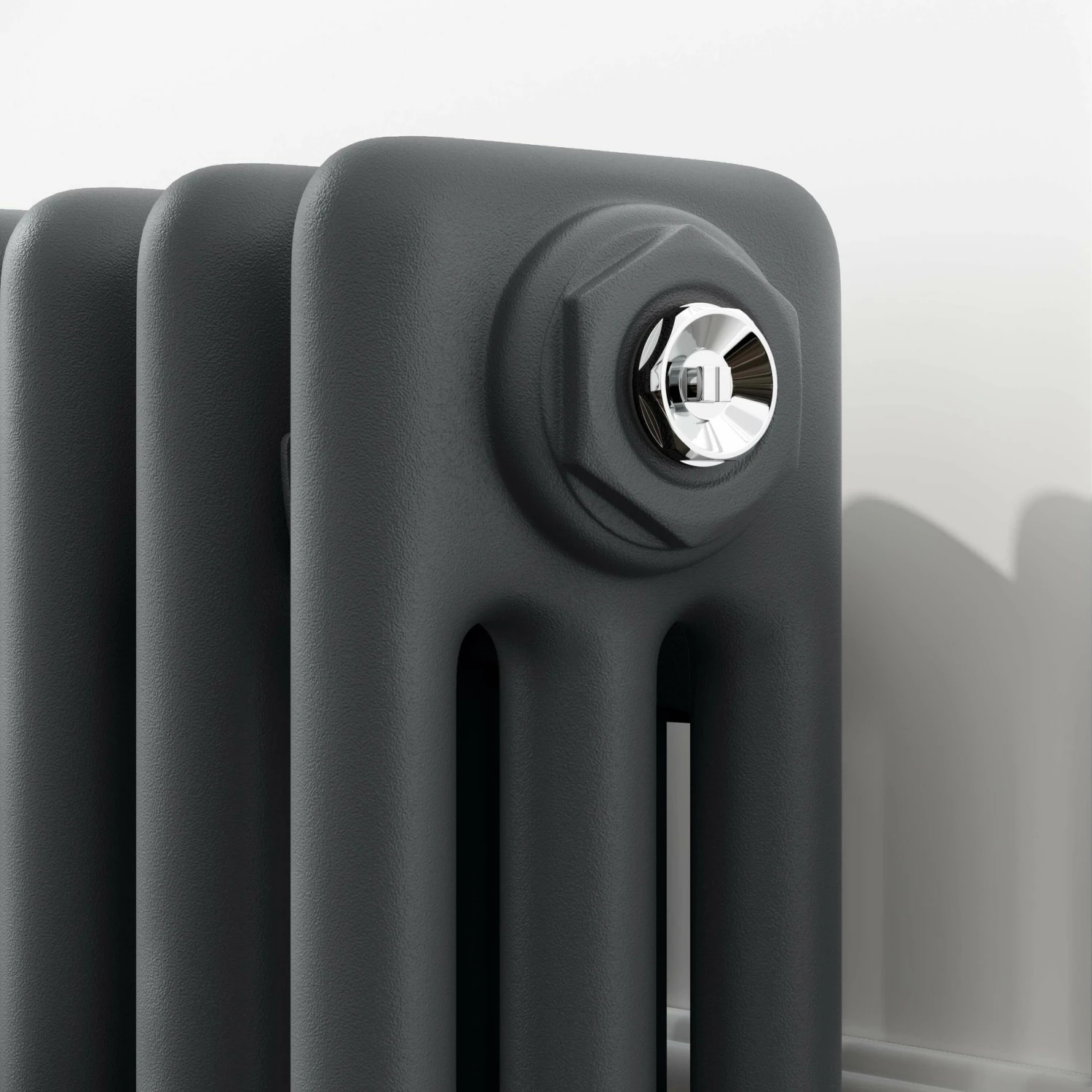 Athens Anthracite Triple Column Horizontal Traditional Radiator 600x1190mm - Image 4