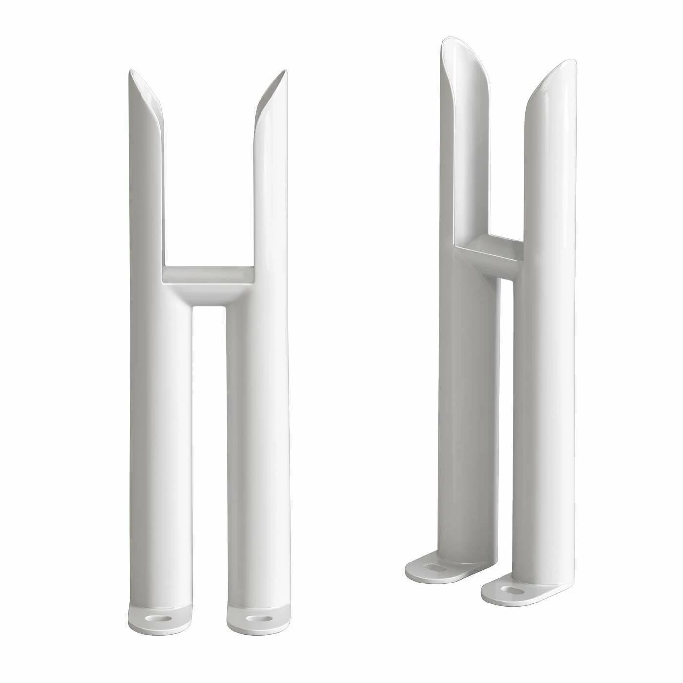 White Traditional 2 Column Radiator Feet