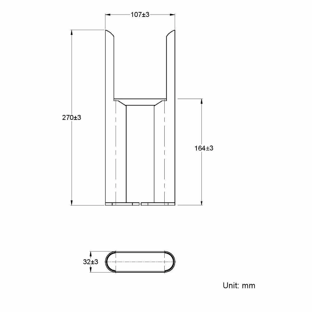 Anthracite Traditional 3 Column Radiator Feet - Image 2