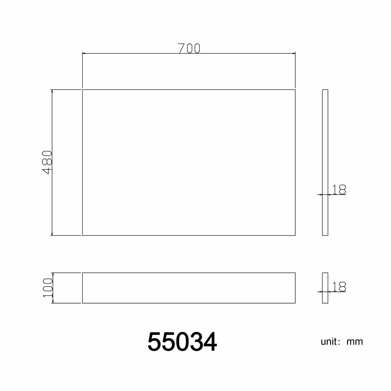 Gloss White Wooden Bath End Panel 700mm - Image 3