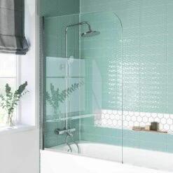 Geneva Easy Clean 6mm Bath Screen - 800mm