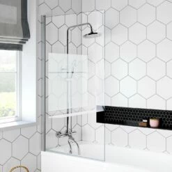 Venice 4mm Bath Screen - 800mm