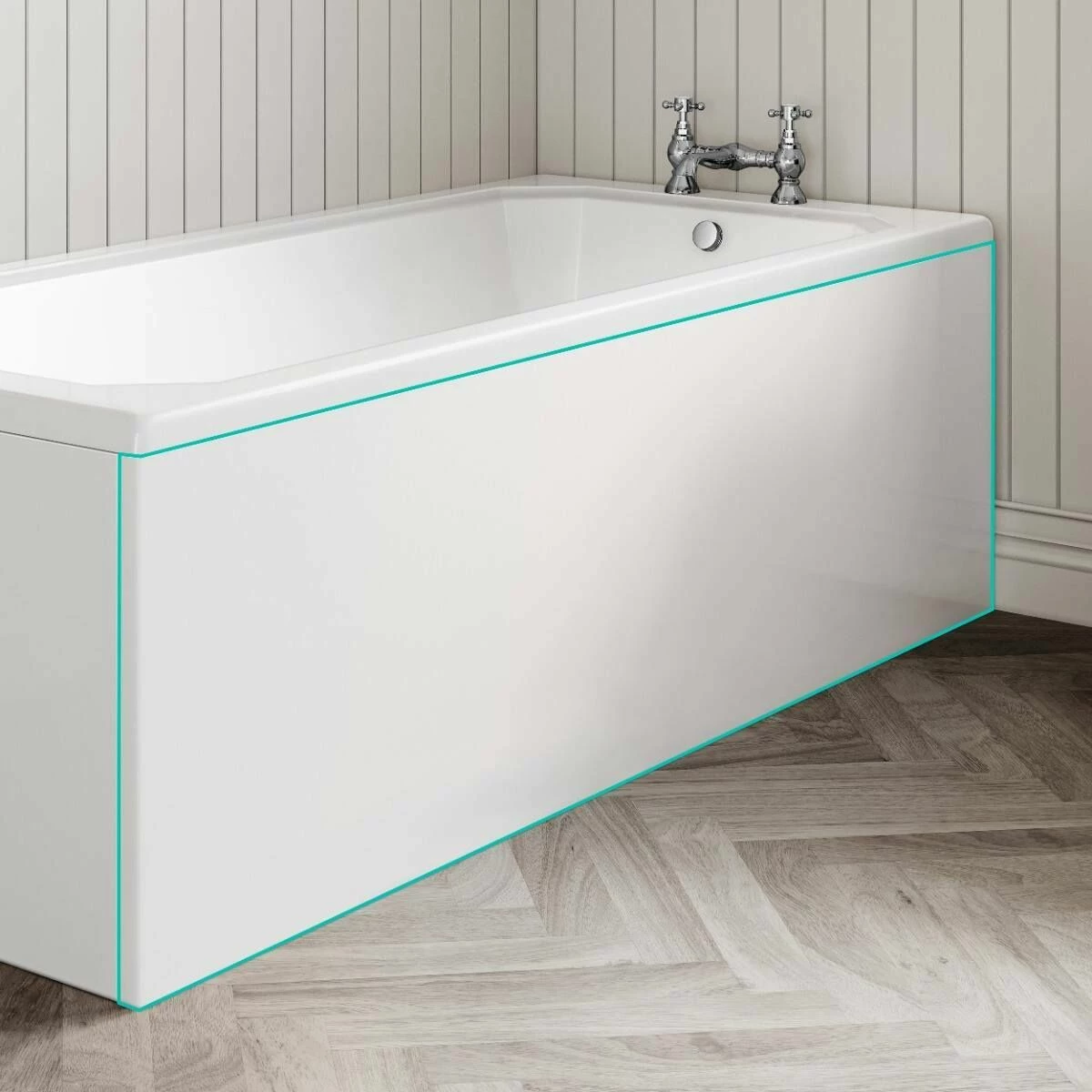1700 Acrylic Straight Bath Front Panel