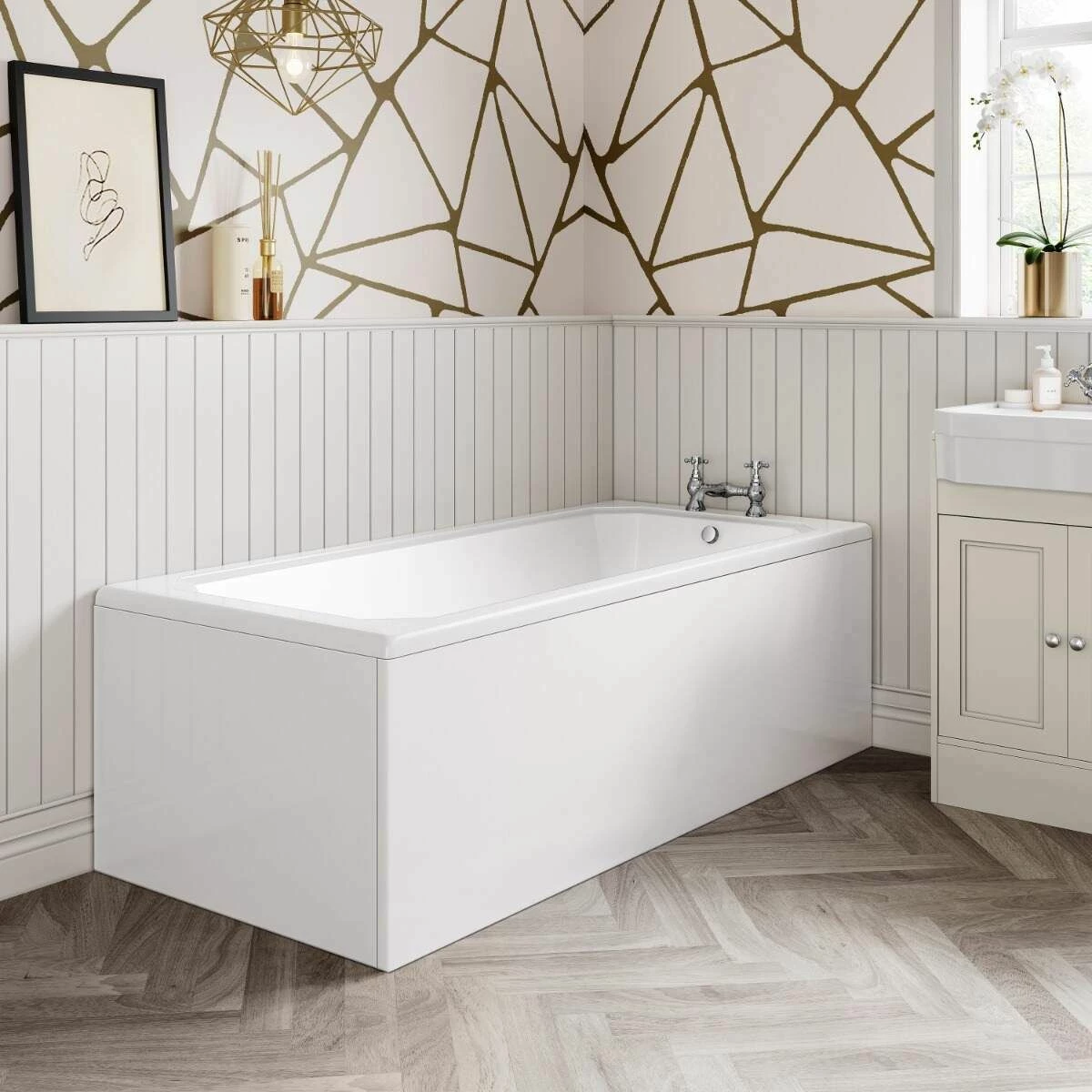 1700 Acrylic Straight Bath Front Panel - Image 2