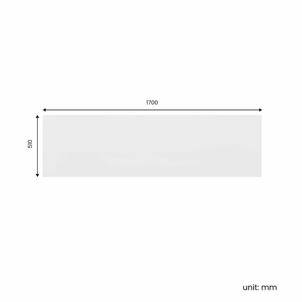 1700 Acrylic Straight Bath Front Panel - Image 3