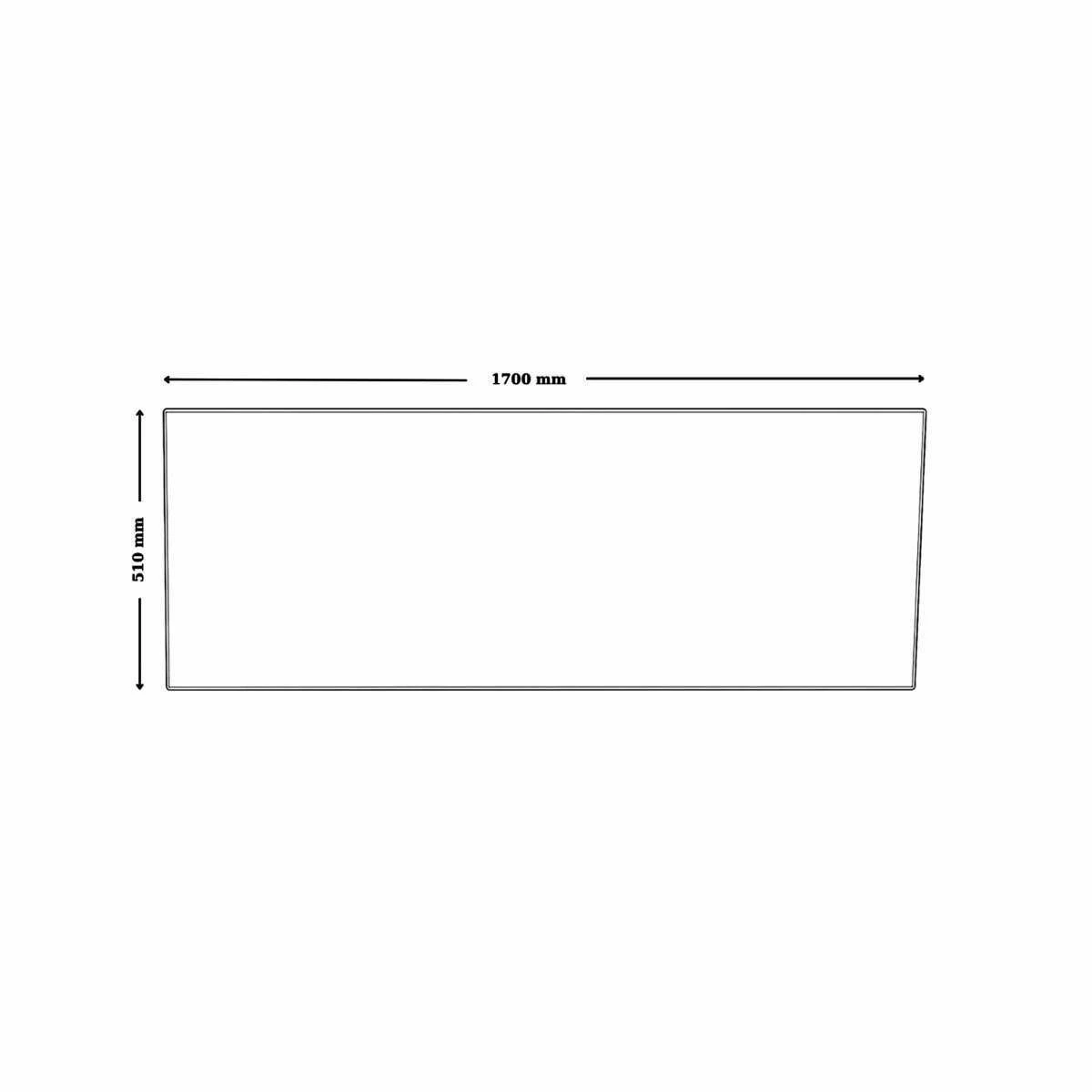 1700 Acrylic Straight Bath Front Panel - Image 4