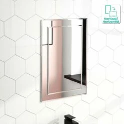 Bella Art Deco Cloakroom Mirror 600x400mm