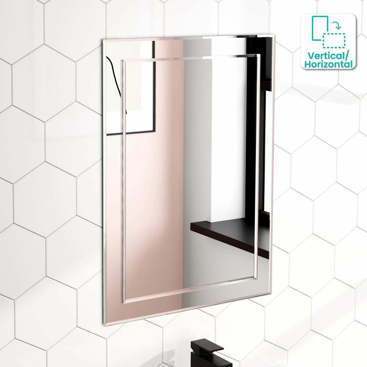 Bella Art Deco Bathroom Mirror 700x500mm