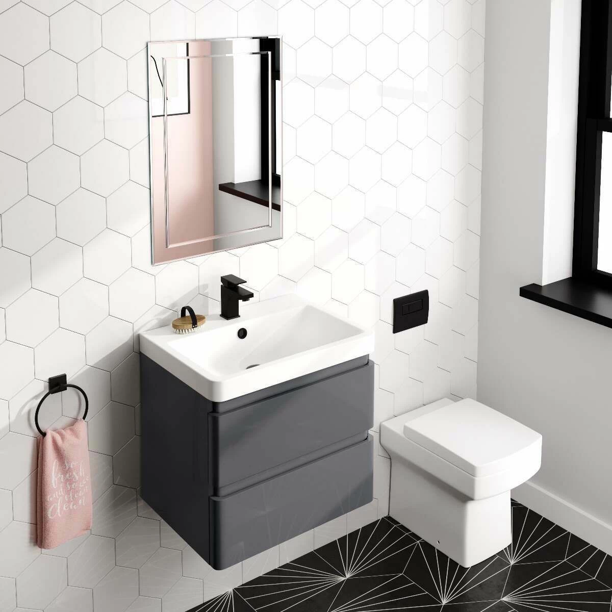 Bella Art Deco Bathroom Mirror 700x500mm - Image 2