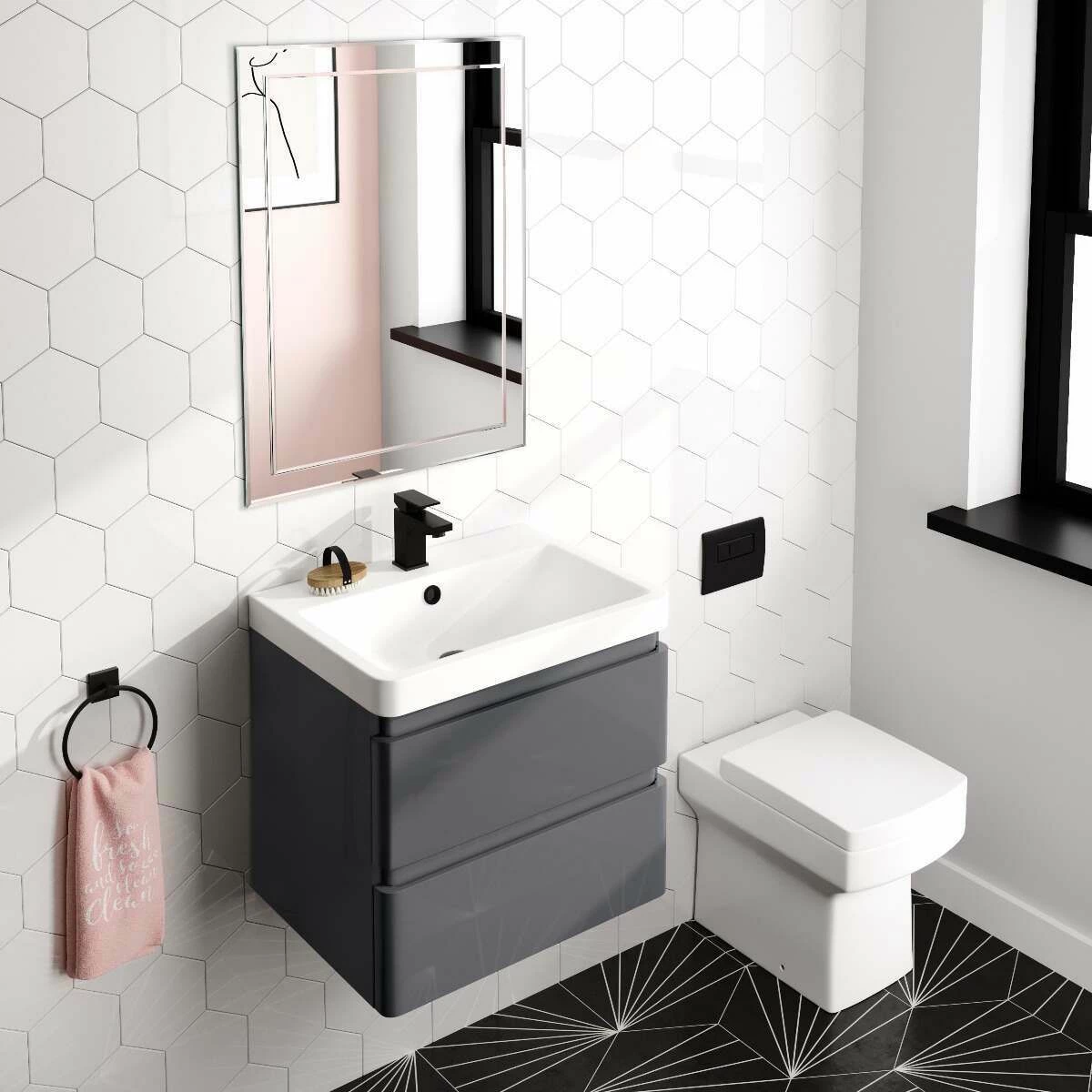 Bella Art Deco Bathroom Mirror 800x600mm - Image 2