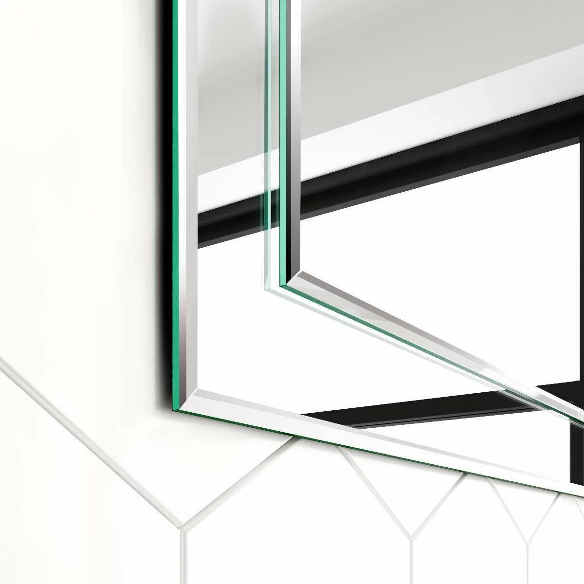 Bella Art Deco Bathroom Mirror 800x600mm - Image 3