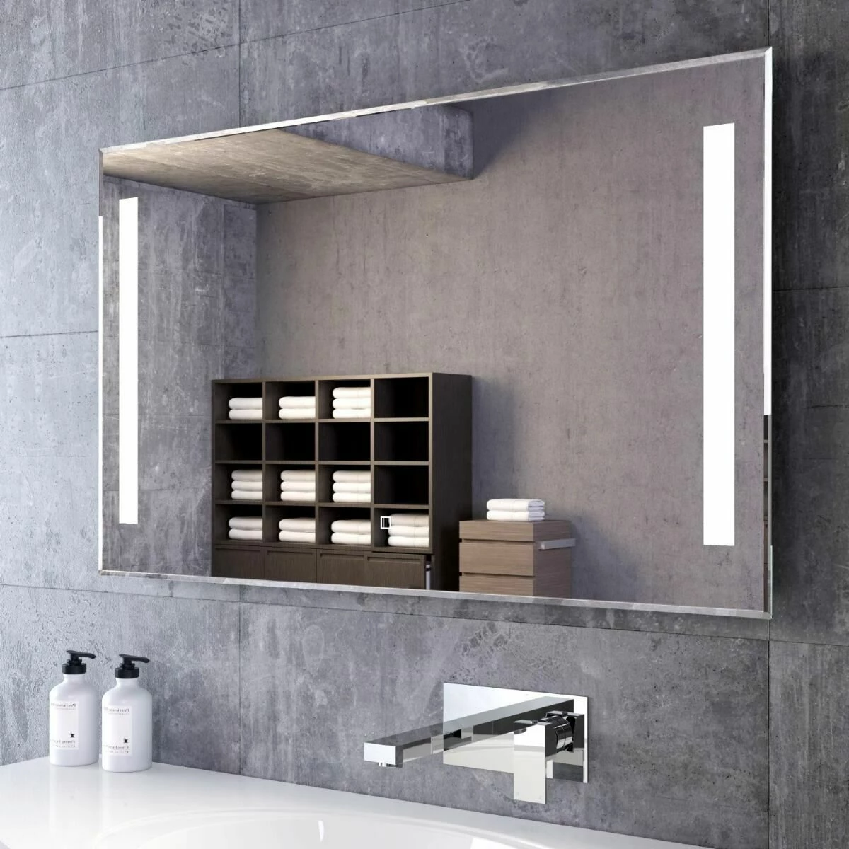 Emielia Large Illuminated LED Mirror 600x1000mm - Image 2