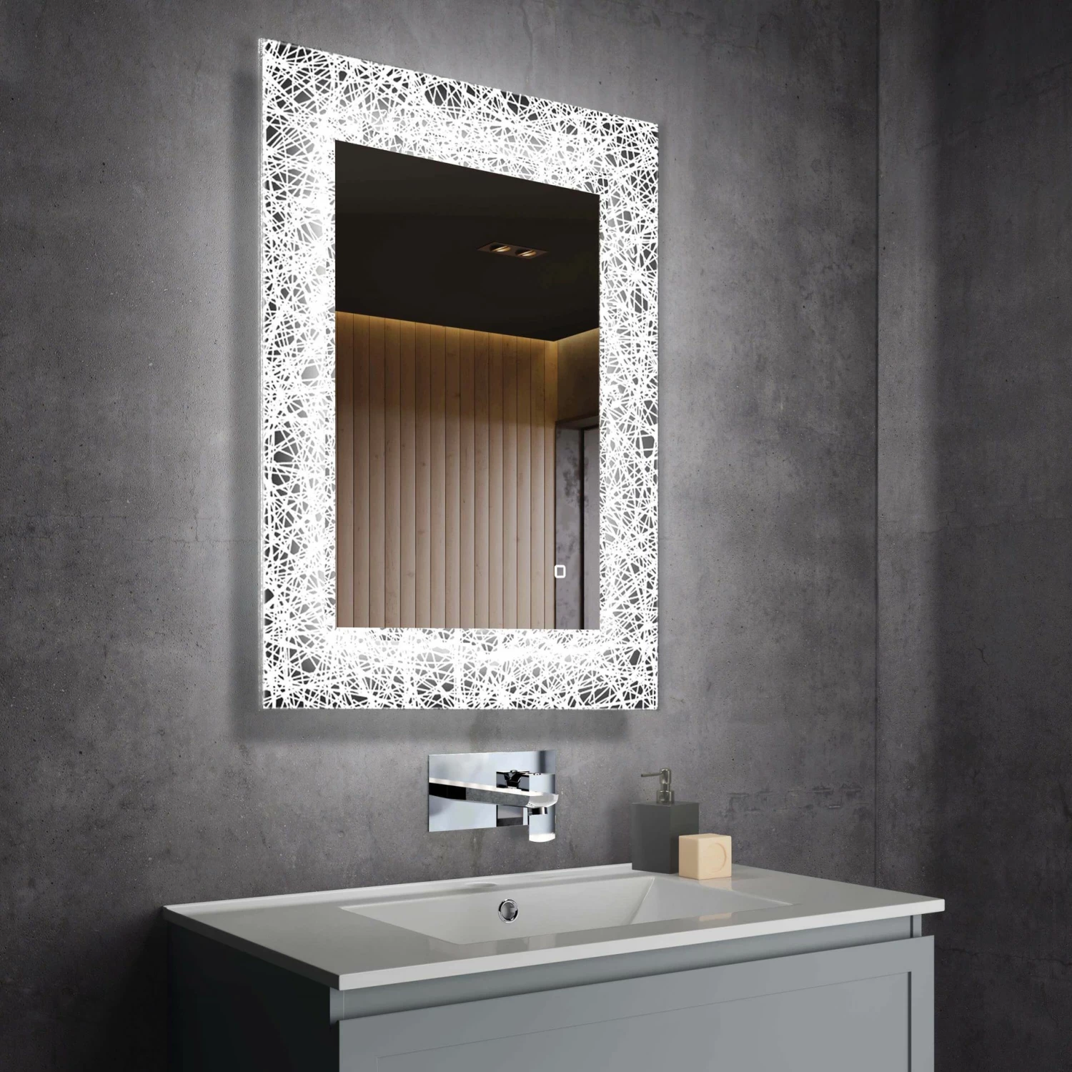 Layla Illuminated LED Mirror 800x600mm - Image 2