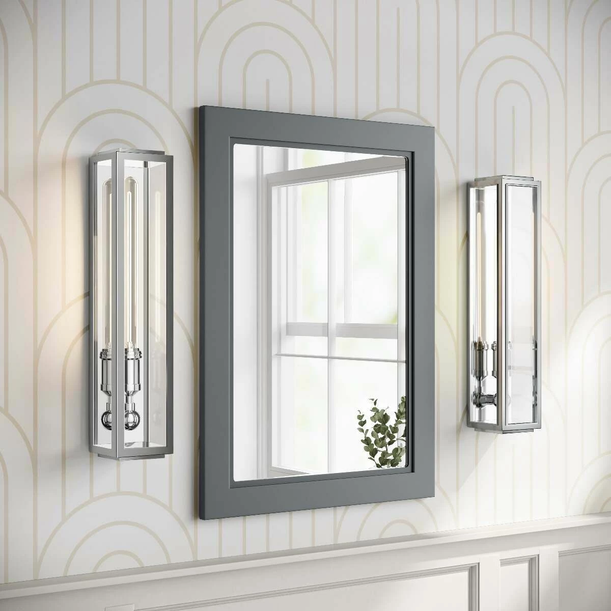 Dove Grey Bathroom Mirror 700x500mm - Image 3