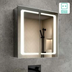 Arabella Illuminated LED Mirror Cabinet 600x600mm