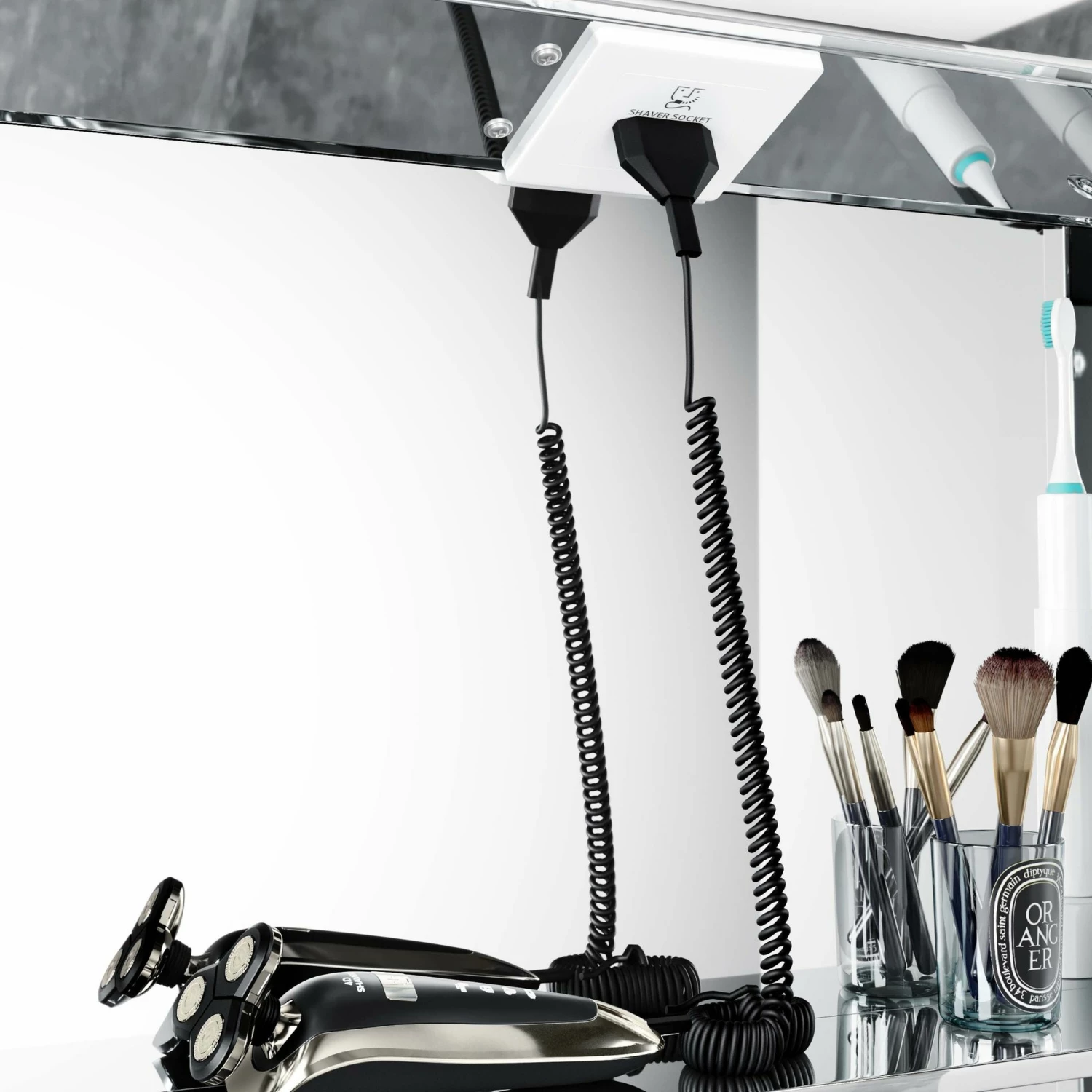 Amara Illuminated LED Mirror Cabinet 600x600mm - Image 4