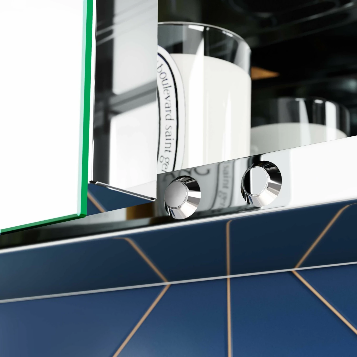 Amara Illuminated LED Mirror Cabinet 600x600mm - Image 6