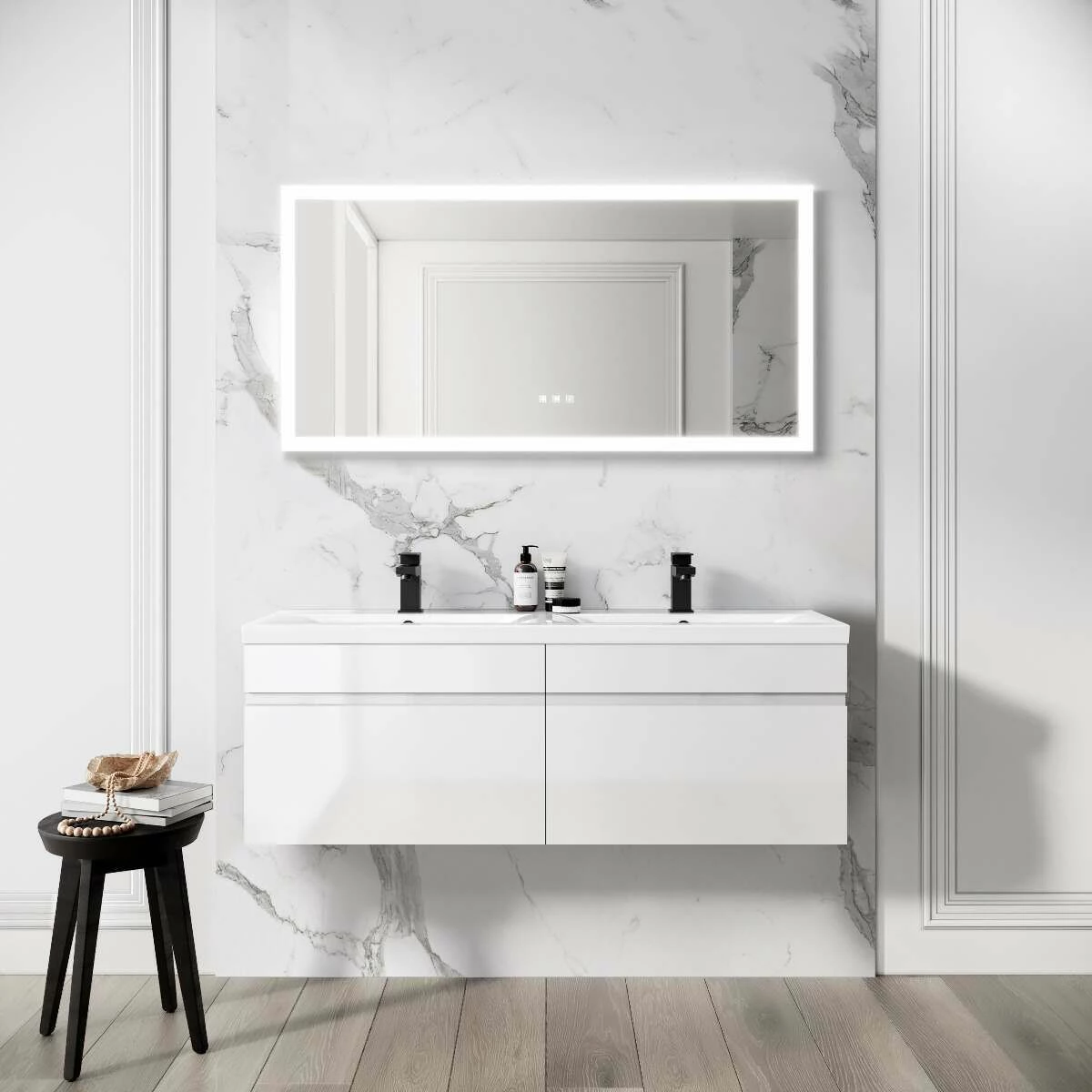 Ellie Illuminated LED Mirror With BLUETOOTH Speaker 600x1200mm - Image 2