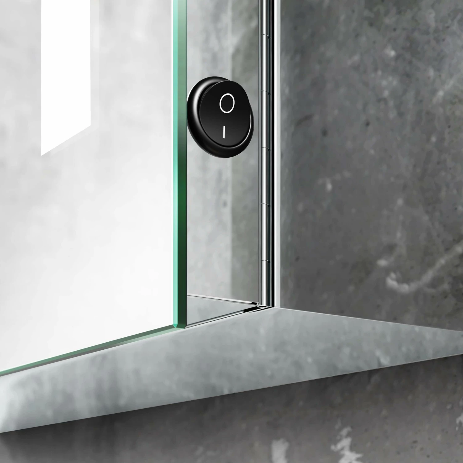 Emielia Illuminated LED Mirror Cabinet With BLUETOOTH Speaker 600x450mm - Image 4