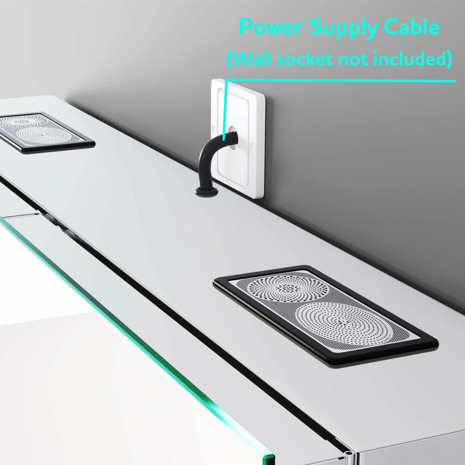 Emielia Illuminated LED Mirror Cabinet With BLUETOOTH Speaker 600x450mm - Image 9