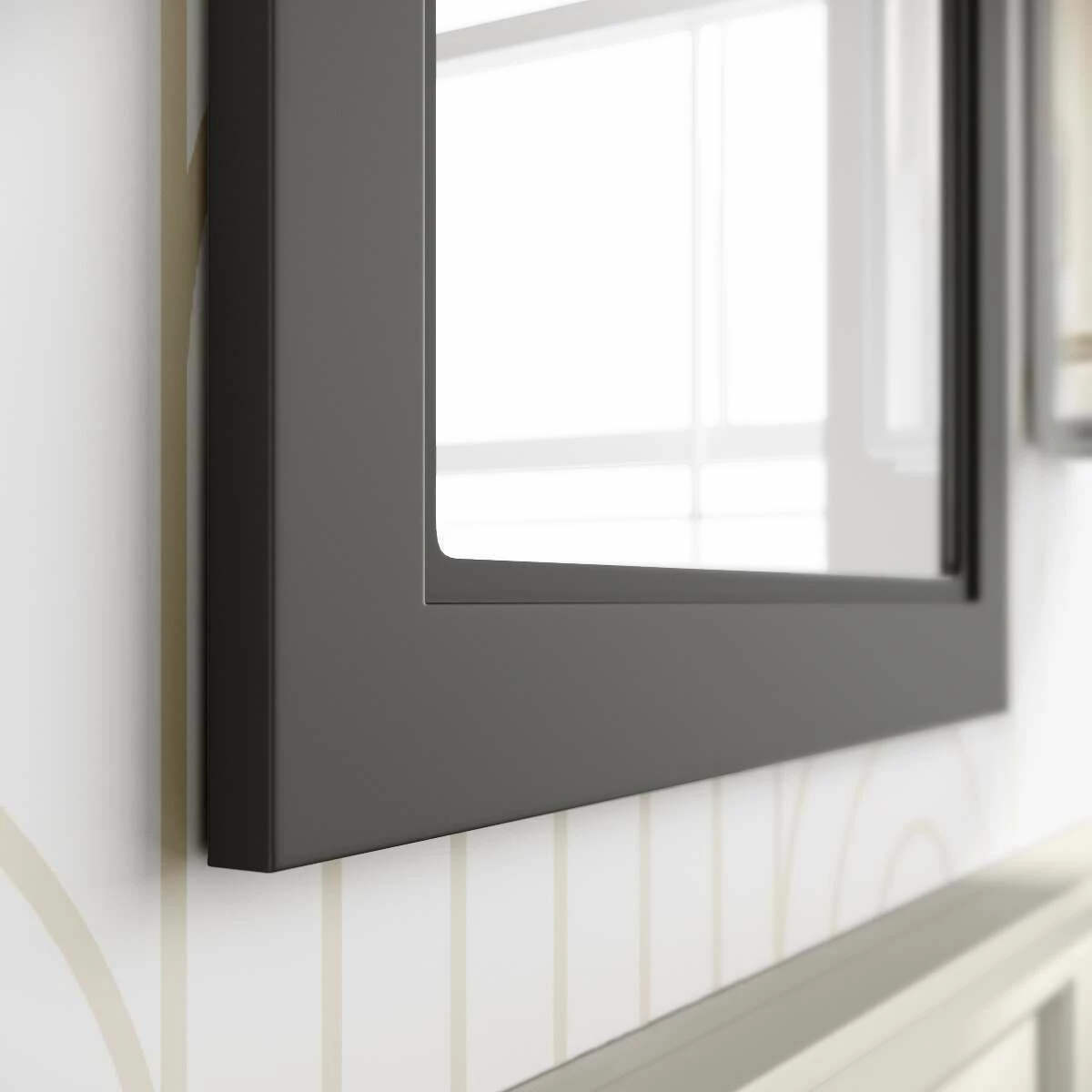 Graphite Grey Bathroom Mirror 700x500mm - Image 4