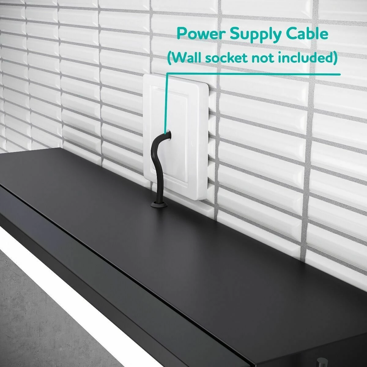 Mia Black Framed Illuminated LED Mirror Cabinet 710x500mm - Image 8