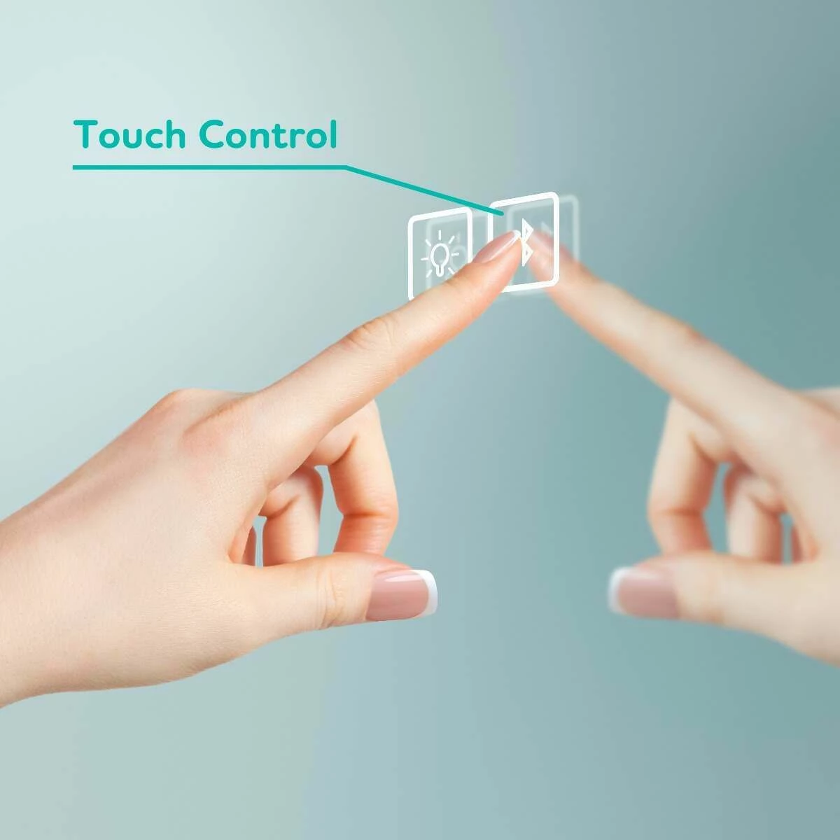 Mia Black Framed Illuminated LED Mirror Cabinet With BLUETOOTH Speaker 710x500mm - Image 7