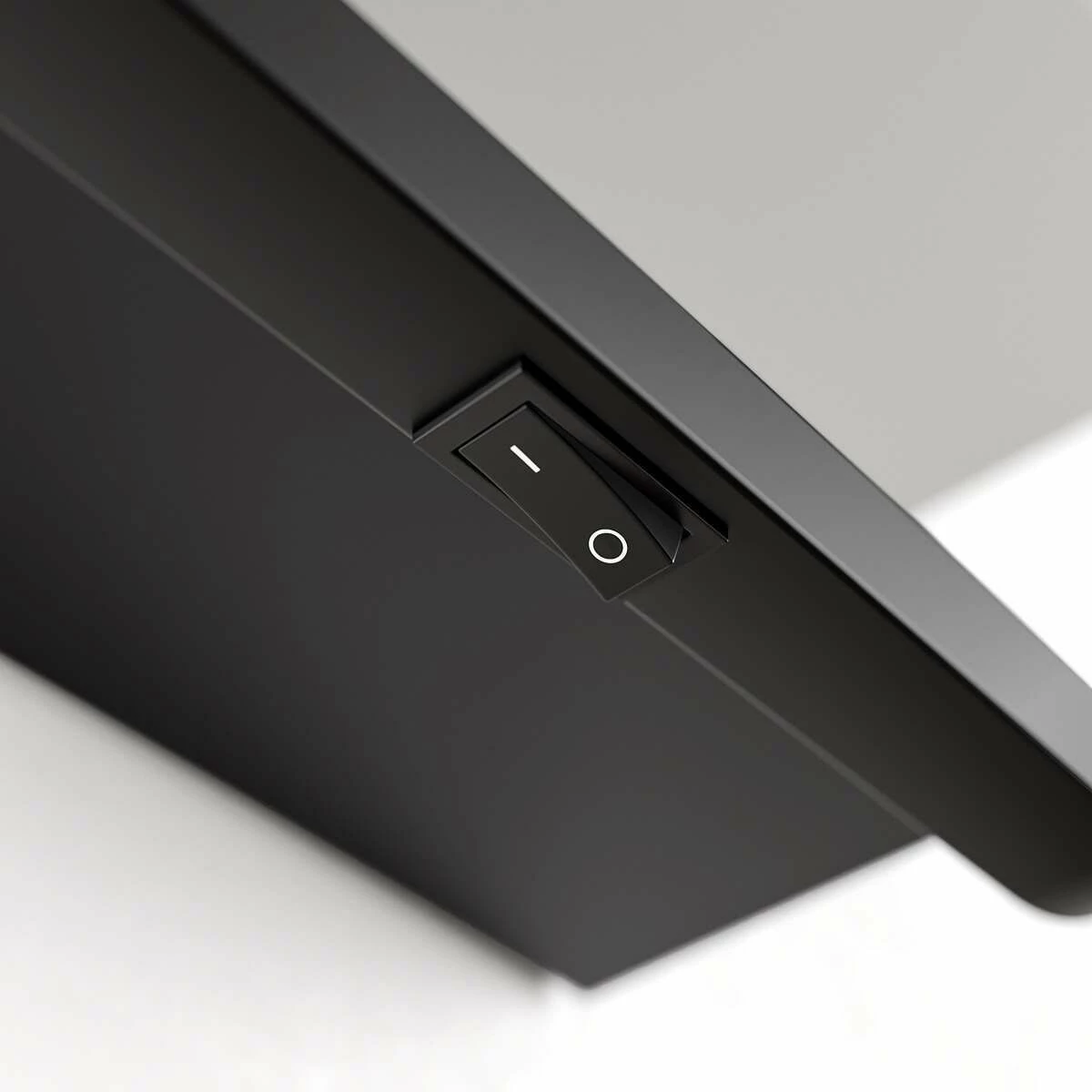 Olivia Battery Operated Black Framed Illuminated LED Mirror Cabinet 710x500mm - Image 7