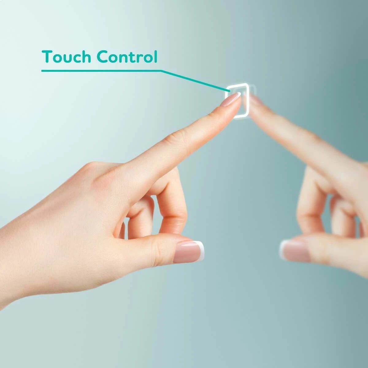 Olivia Black Framed Illuminated LED Mirror Cabinet 710x500mm - Image 6