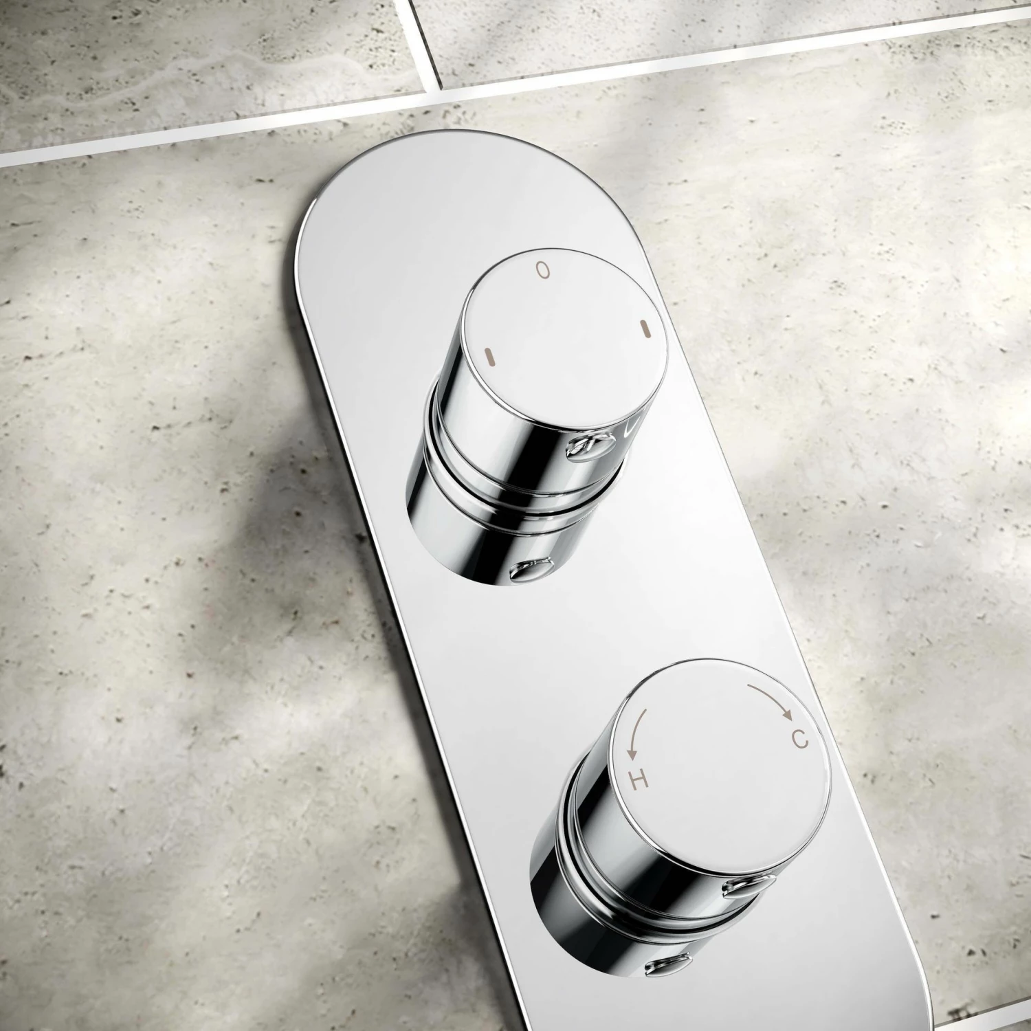 Ballina Premium Chrome Round Thermostatic Shower Set - 200mm Head & Slider Hand Shower - Image 5