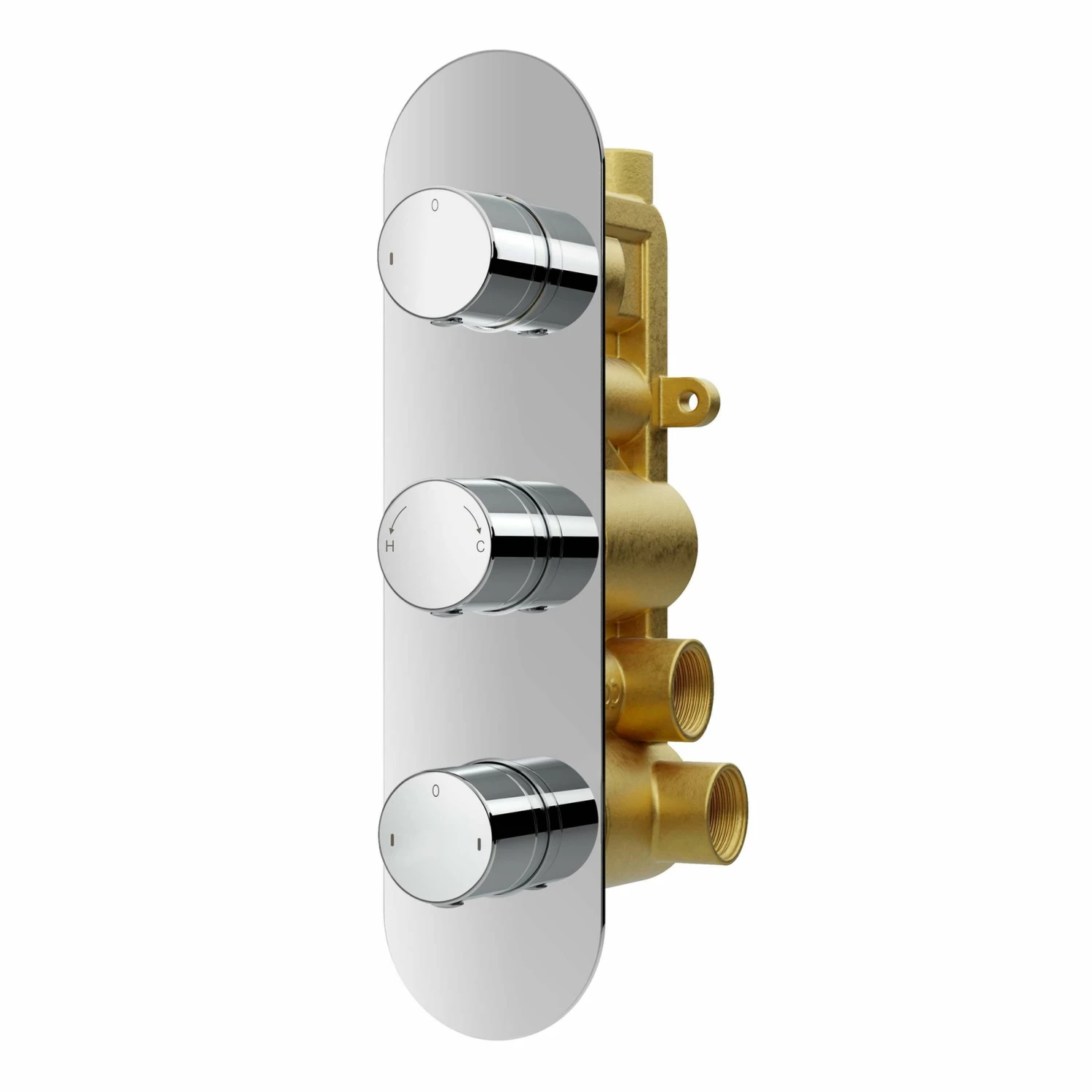 Ballina Premium Chrome Round Thermostatic Set - 300mm Head, Hand Shower & Body Jets - Image 7