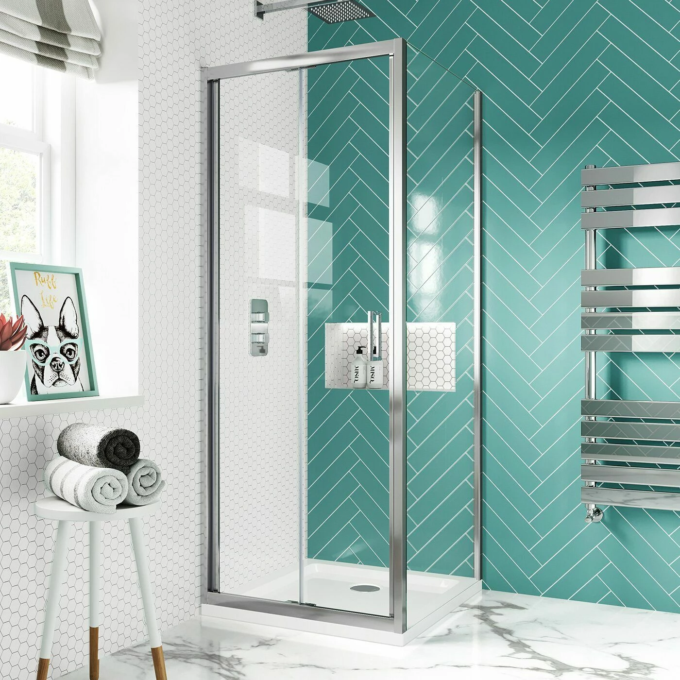 London 6mm Bifold Shower Enclosure 760x760mm