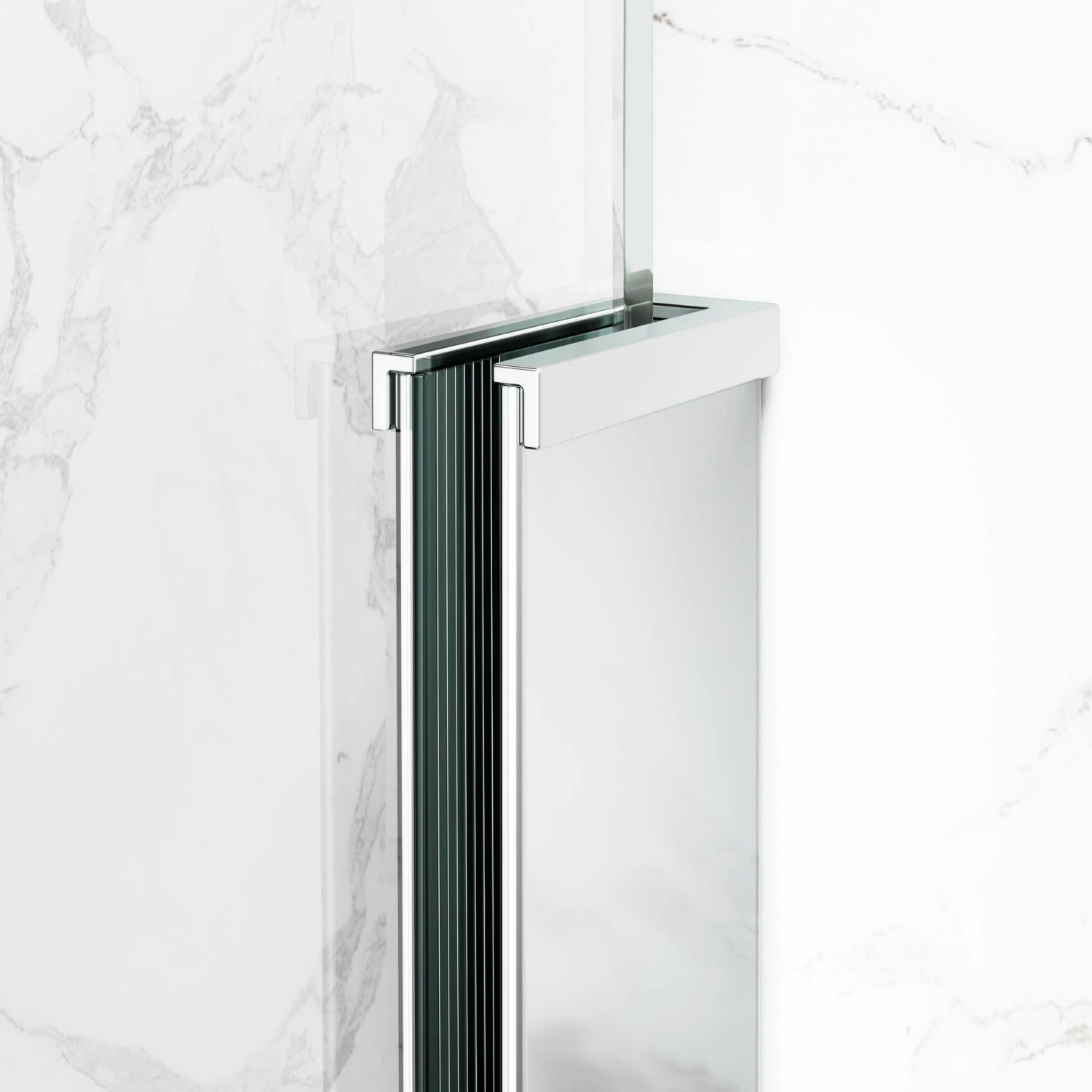 Stockholm Easy Clean 8mm Frameless Sliding Shower Enclosure 1400x900mm - Image 5