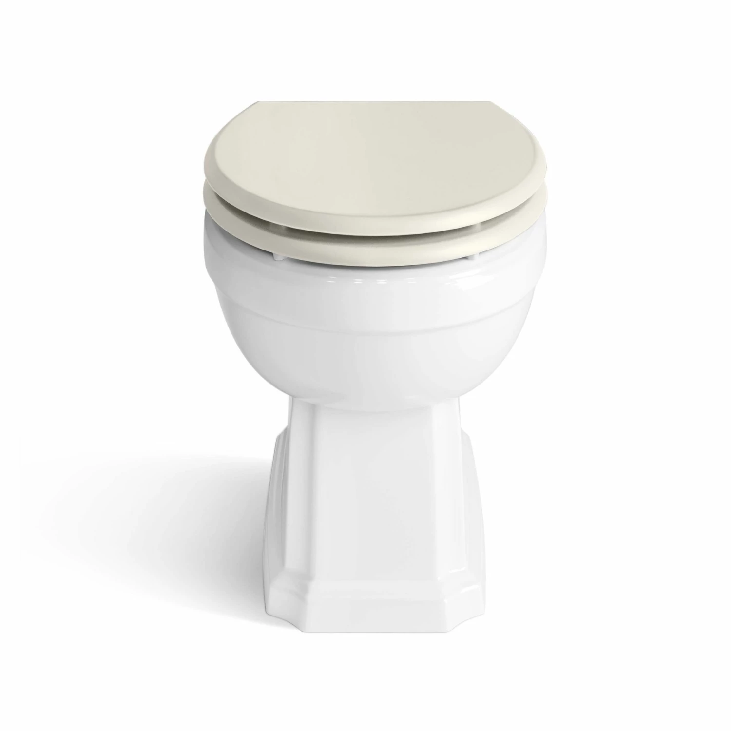 Monaco Chalk White Combination Vanity Basin And Hudson Toilet With Wooden Seat 1200mm - Gold Accents - Image 8