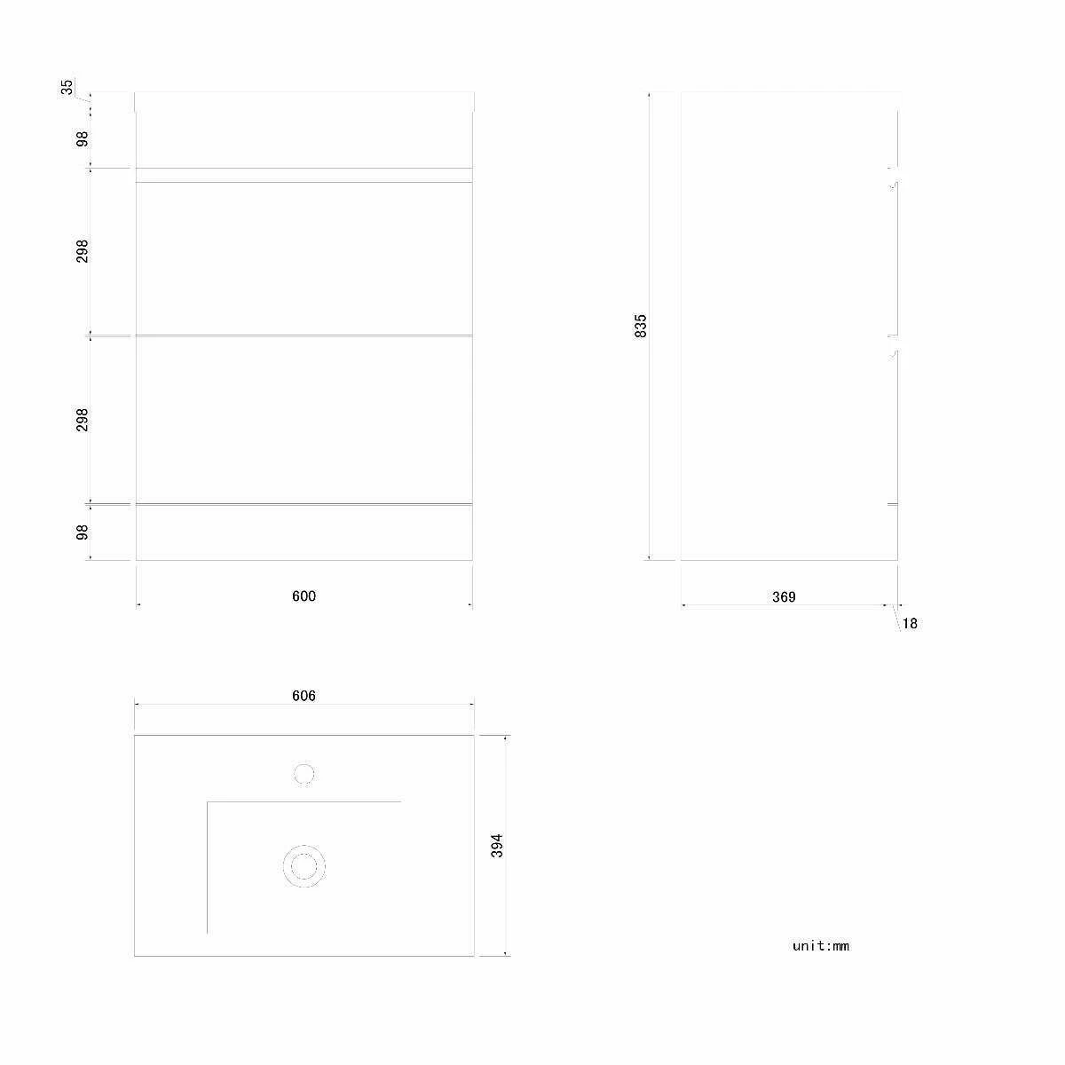 Trent Gloss White Basin Drawer Vanity 600mm And Toilet Set - Image 8